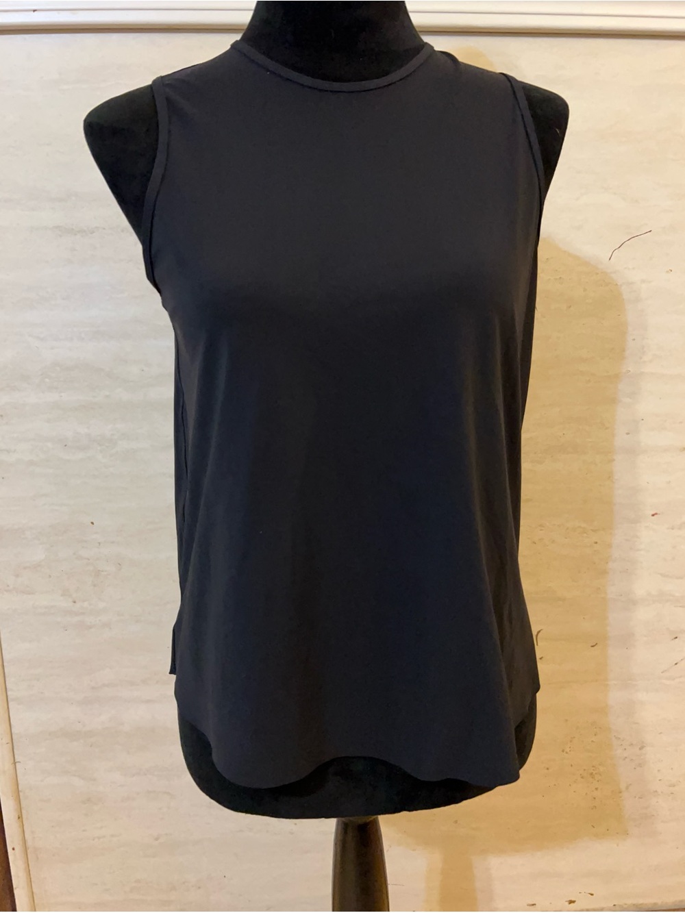 Lululemon sleeveless tank top, deep wrap back open back, Black